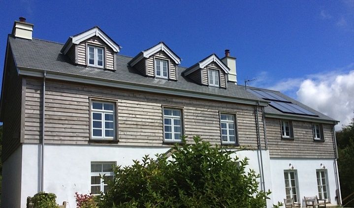 House with solar panels